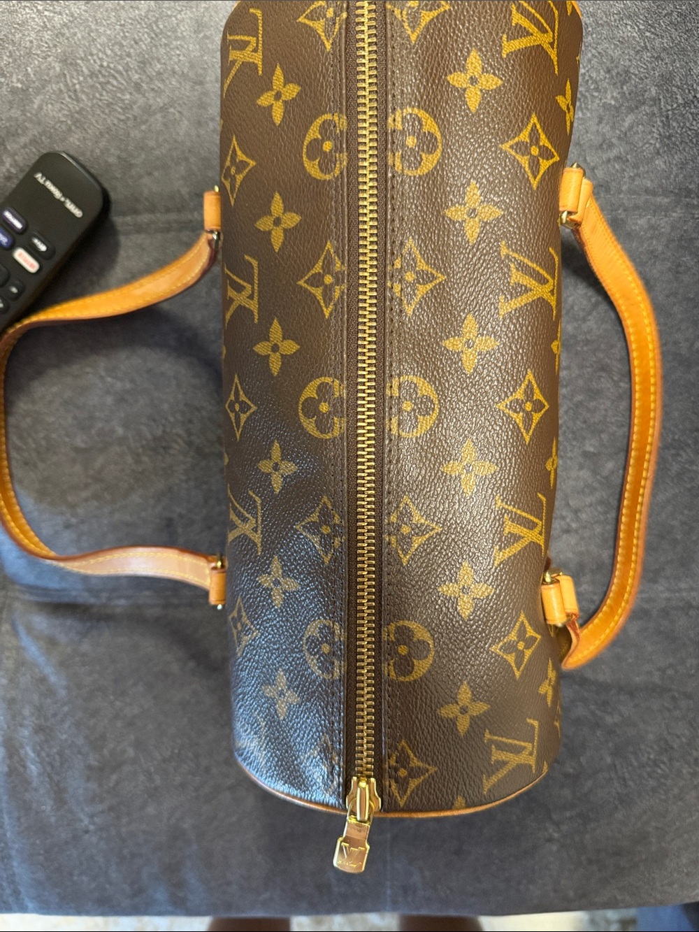 Louis Vuitton Monogram Papillon 26 Shoulder Bag in Brown and Tan - Picture 5 of 5